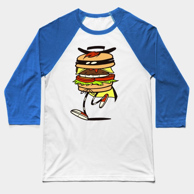 The Hamburglar Baseball T-Shirt by dannyrumbl